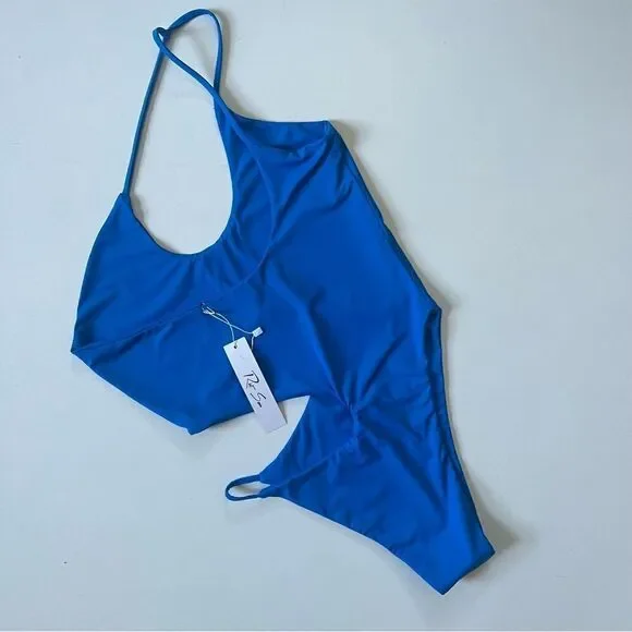 Riot Swim *BLUE* NWT Blaise One Piece Medium - Picture 11 of 11